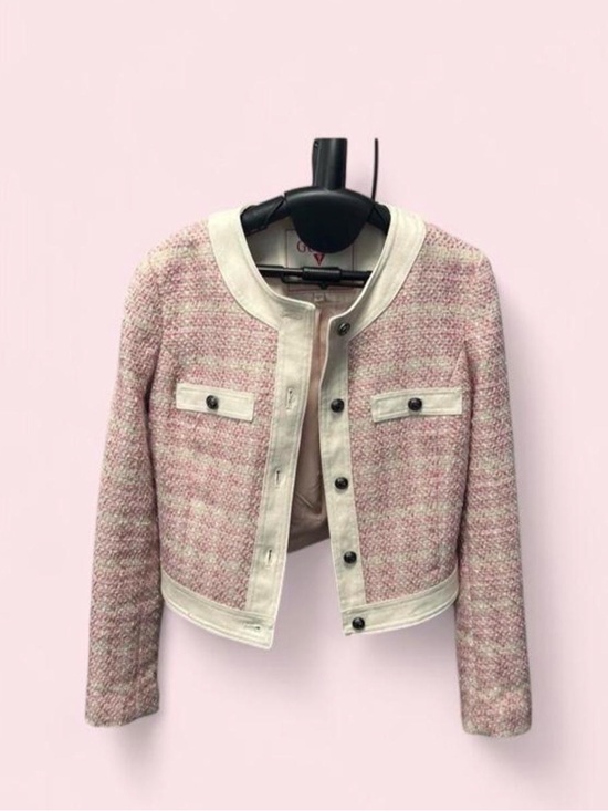 Guess Jackets & Blazers - GUESS U.S.A tweed pink jacket